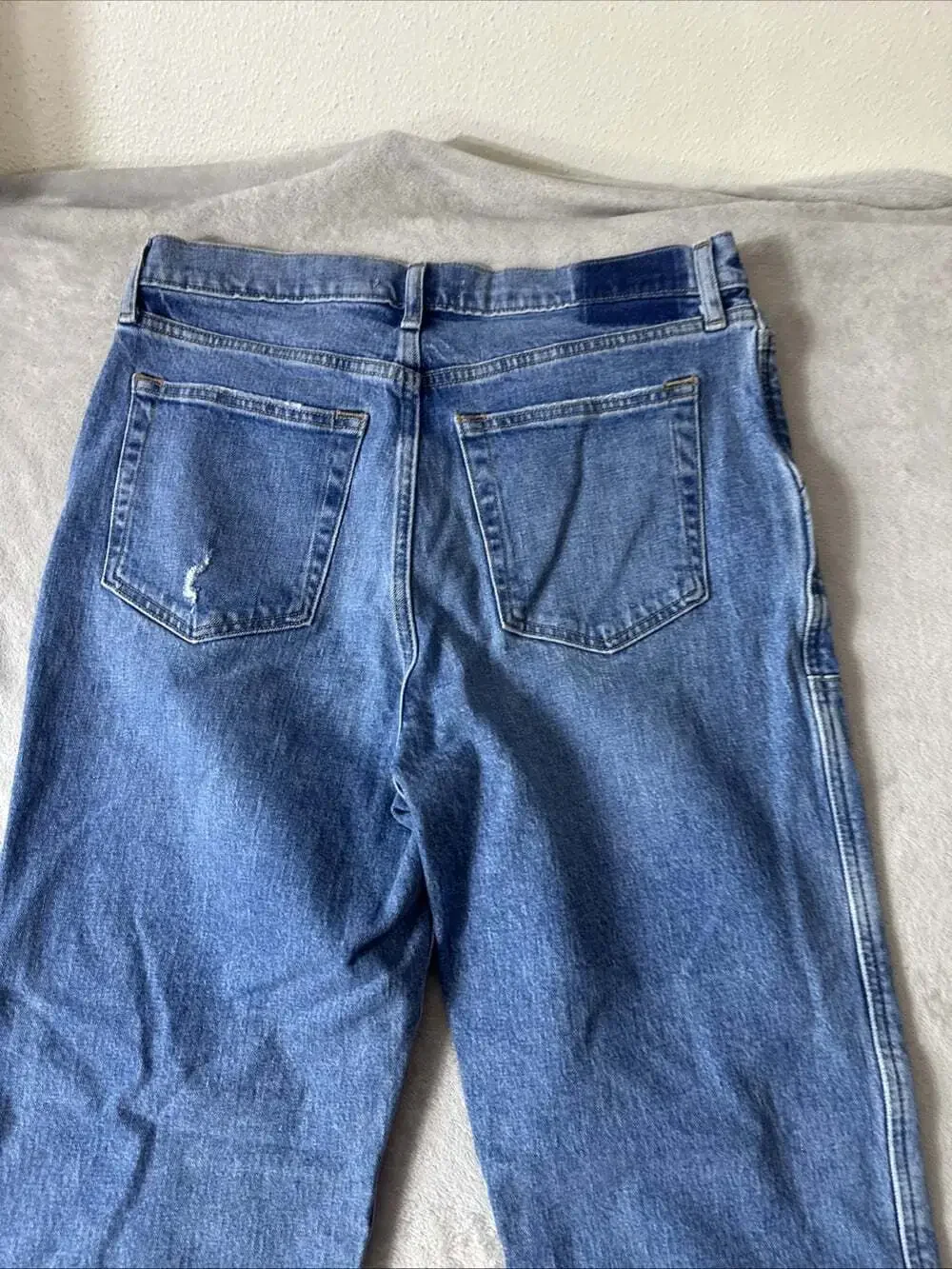 Abercrombie & Fitch The Dad High Rise Carpenter Jeans Women’s Size 31 12L Long